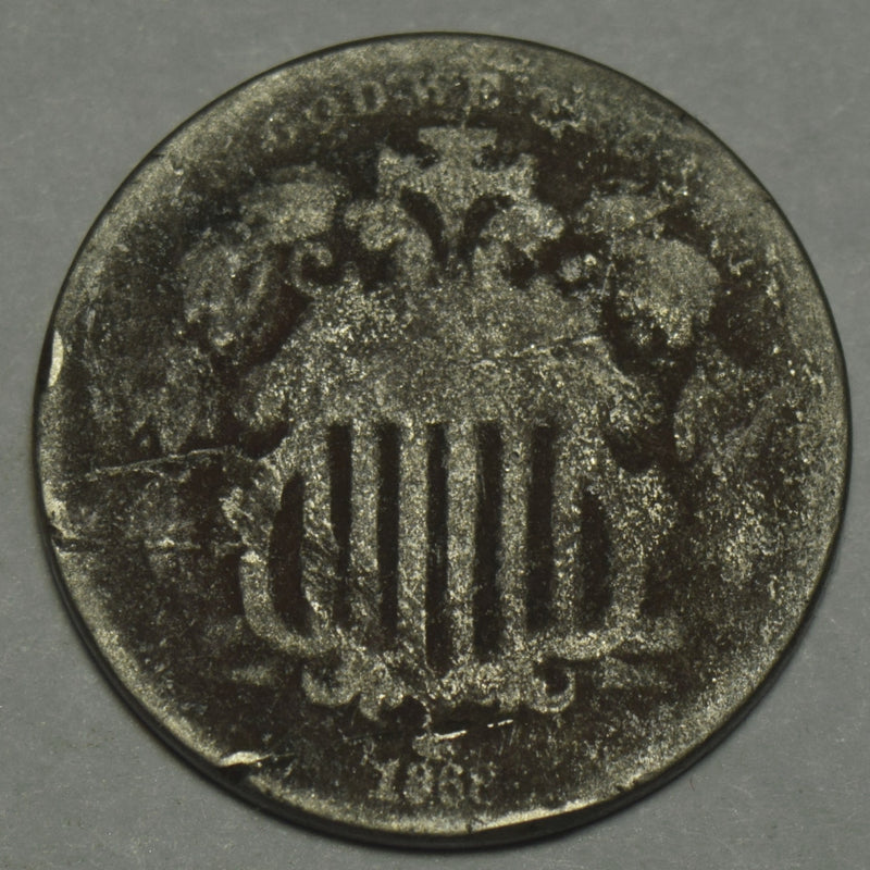 1868 Shield Nickel . . . . Good rough surfaces