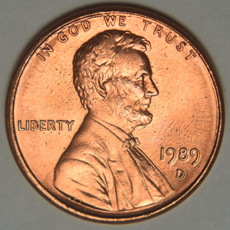 1989-D Lincoln Cent Brilliant Uncirculated