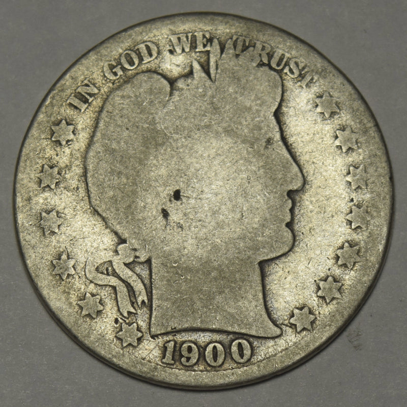 1900-S Barber Half . . . . About Good