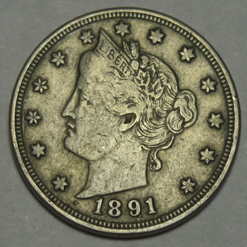 1891 Liberty Nickel . . . . Very Fine