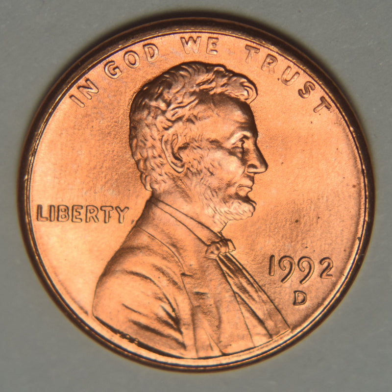 1992-D Lincoln Cent Brilliant Uncirculated