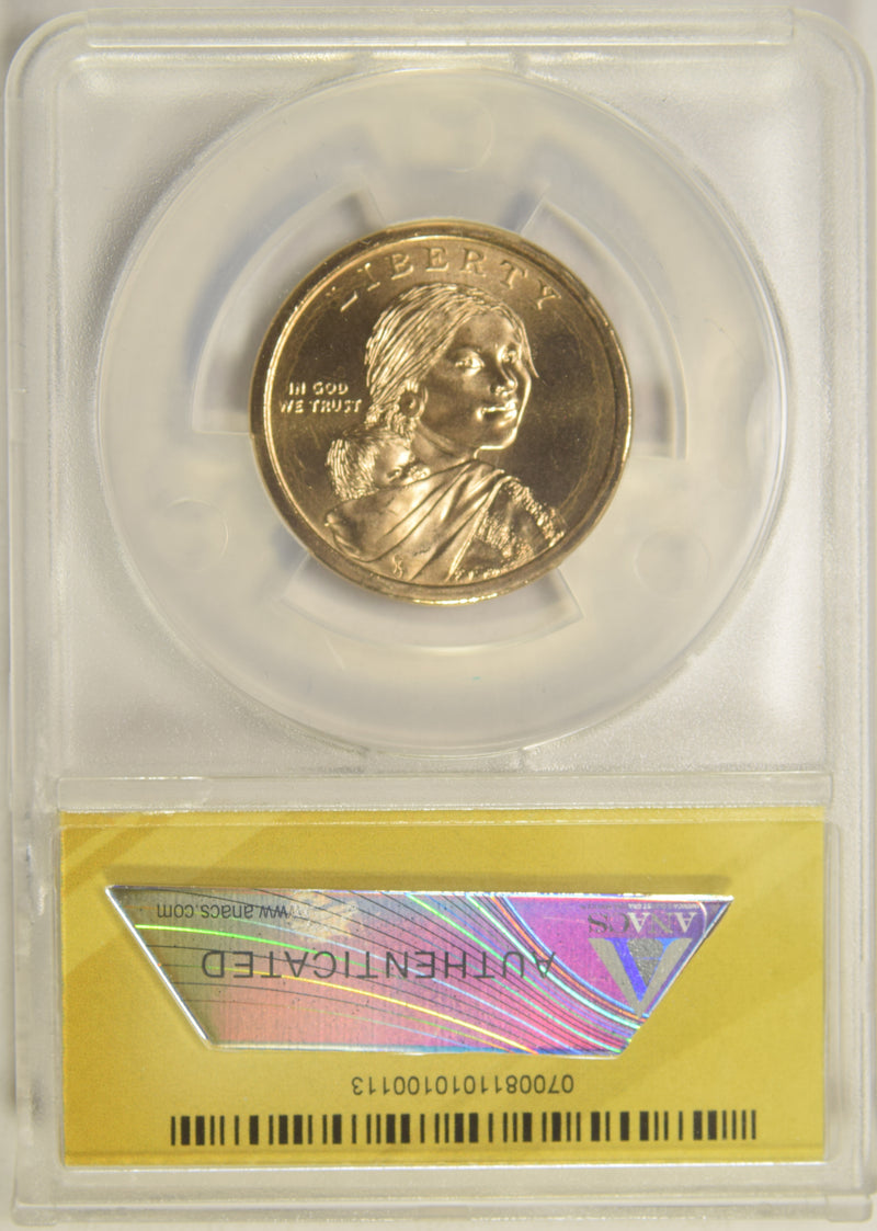 2013-D Native American Dollar . . . . ANACS MS-67 First Day of Issue