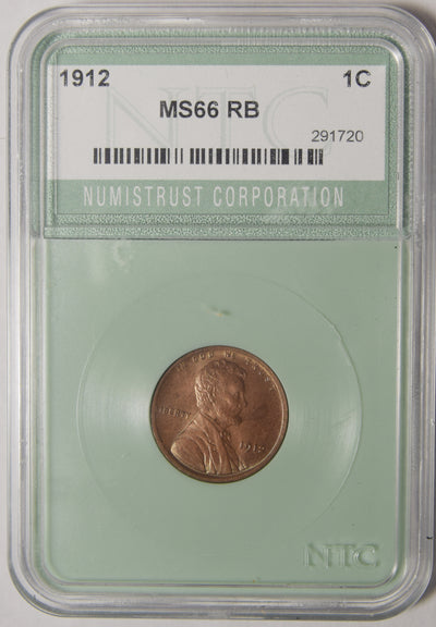 1912 Lincoln Cent . . . . NTC MS-66 RB