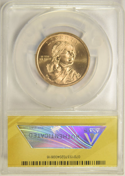 2015-P Native American Dollar . . . . ANACS MS-67 First Day of Issue