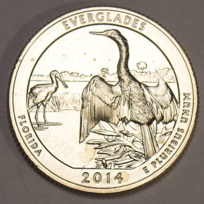 2014-S Everglades National Park, FL Quarter  Gem Brilliant Uncirculated