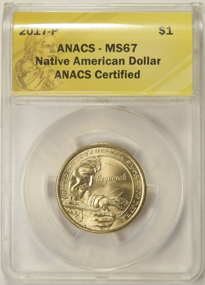 2017 Native American Dollar ANACS MS-67
