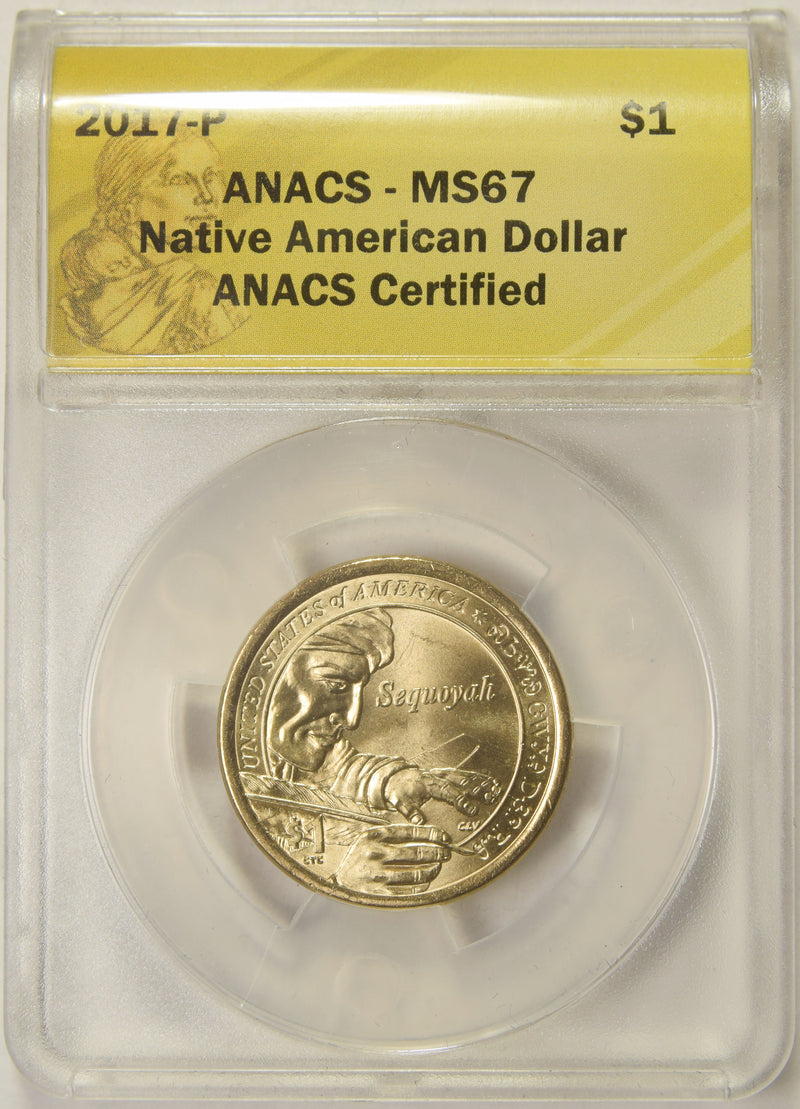 2017-P Native American Dollar . . . . ANACS MS-67