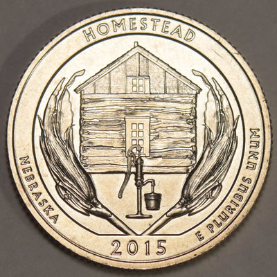 2015-S Homestead National Monument, NE Quarter  Gem Brilliant Uncirculated