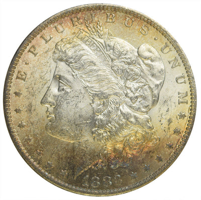 1883-O Morgan Dollar Select BU+ Color!