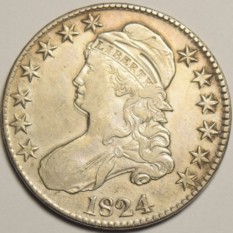 1824 Double Chin 0-111 Bust Half . . . . Extremely Fine