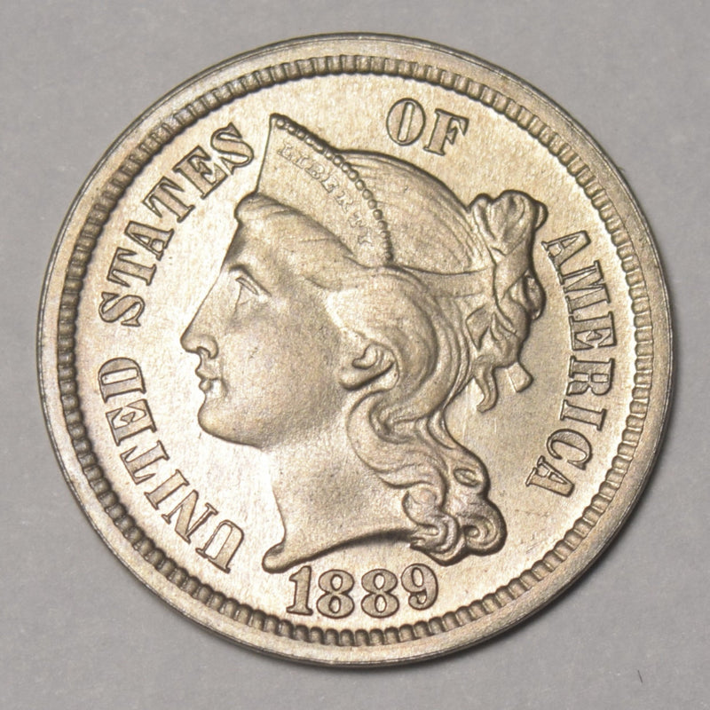 1889 Nickel Three Cent Piece . . . . Superb Brilliant Proof