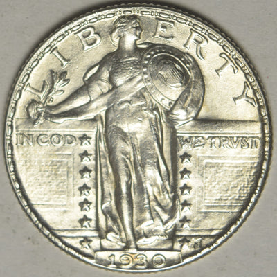 1930 Standing Liberty Quarter Gem BU Full Head