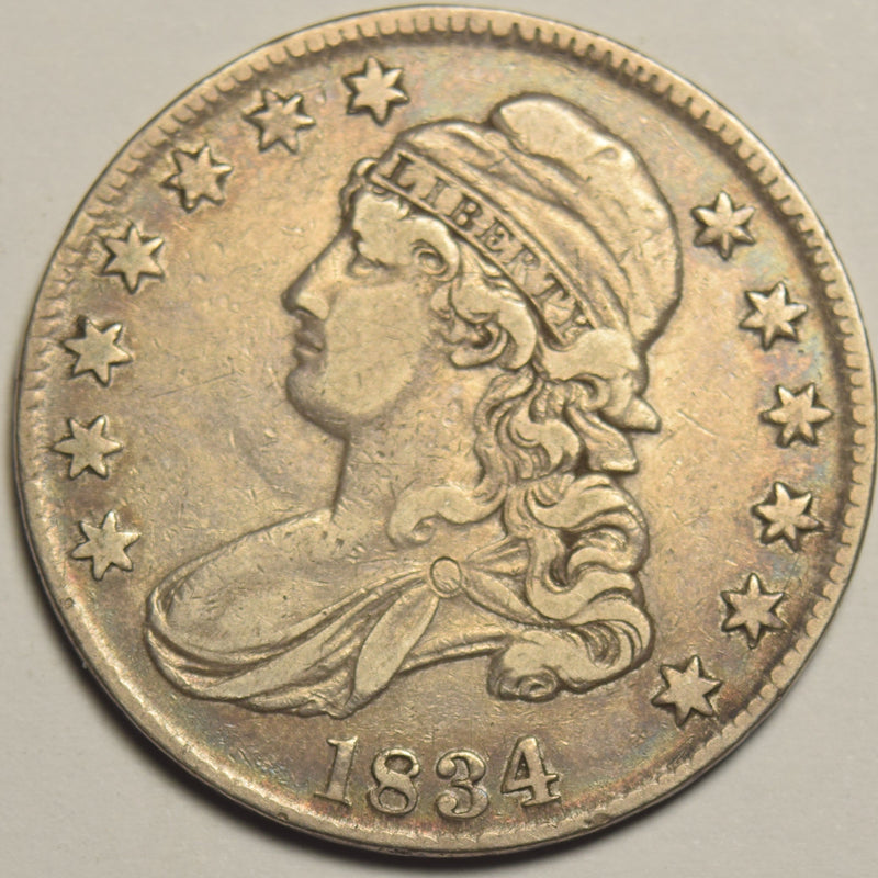 1834 Large Date Small Letters Bust Half . . . . Extremely Fine