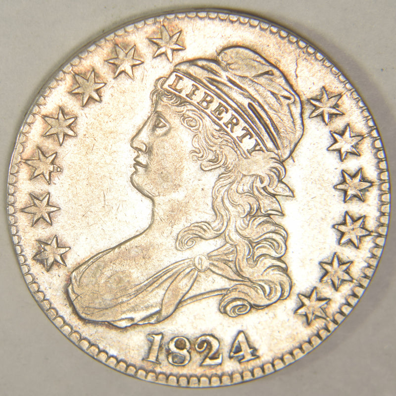 1824 Bust Half . . . . Choice About Uncirculated