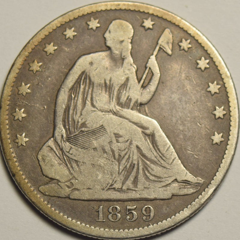 1861 Seated Liberty Half . . . . Extremely Fine
