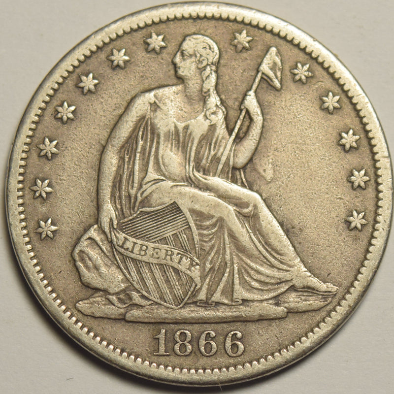1866-S Seated Liberty Half . . . . Extremely Fine