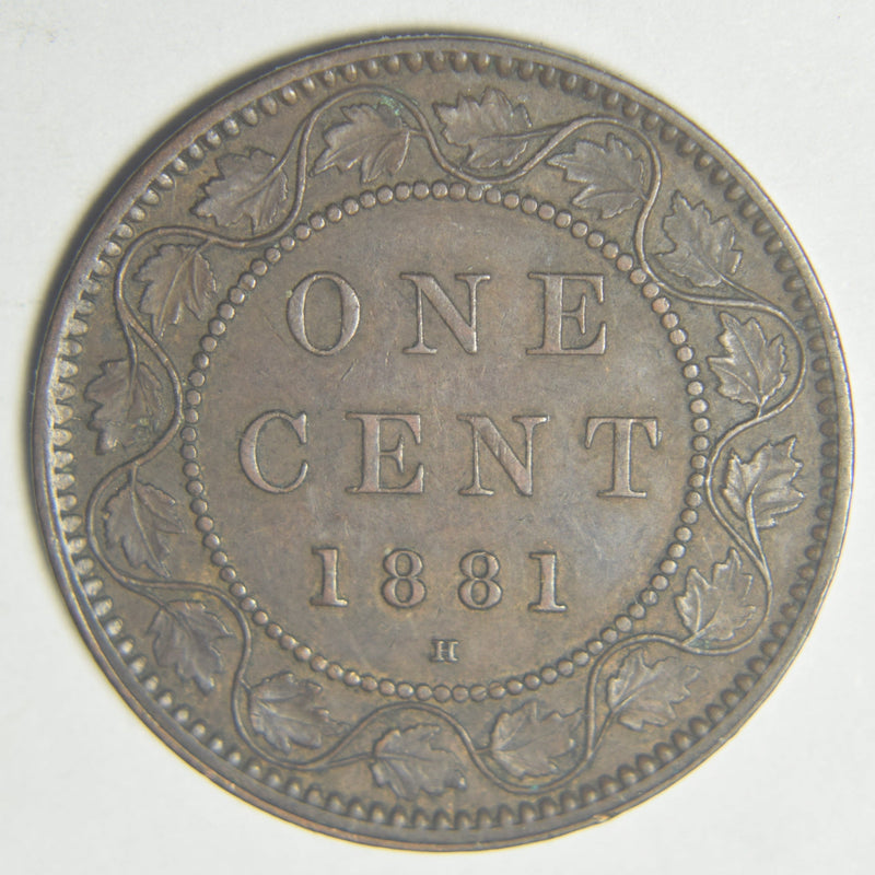 1881-H Canadian Cent XF/AU