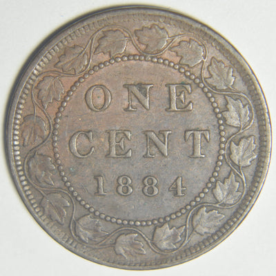 1884 Canadian Cent Choice About Uncirculated