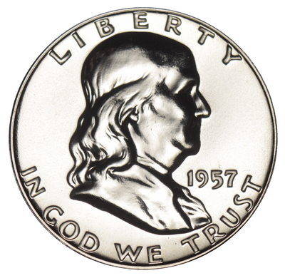 1957 Franklin Half Gem Brilliant Proof