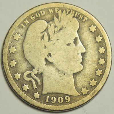 1909-D Barber Quarter Very Good