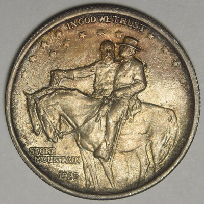 Stone Mountain Half 1925 Gem Uncirculated Toned