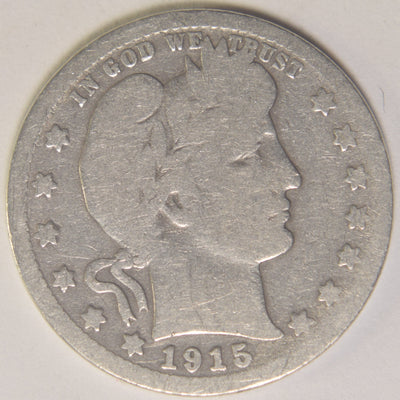 1915-D Barber Quarter Good/VG