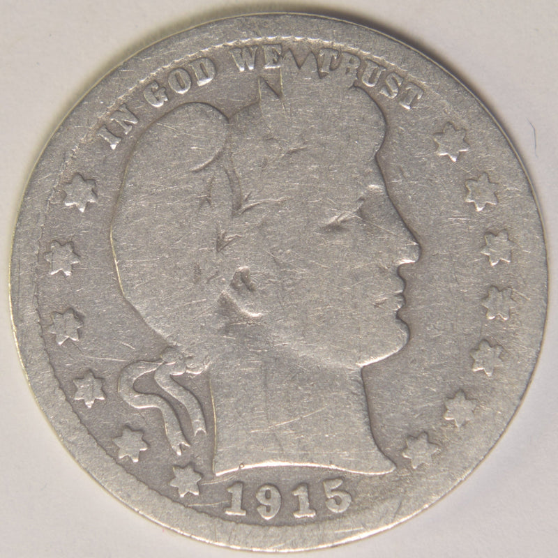 1915-D Barber Quarter Good/VG