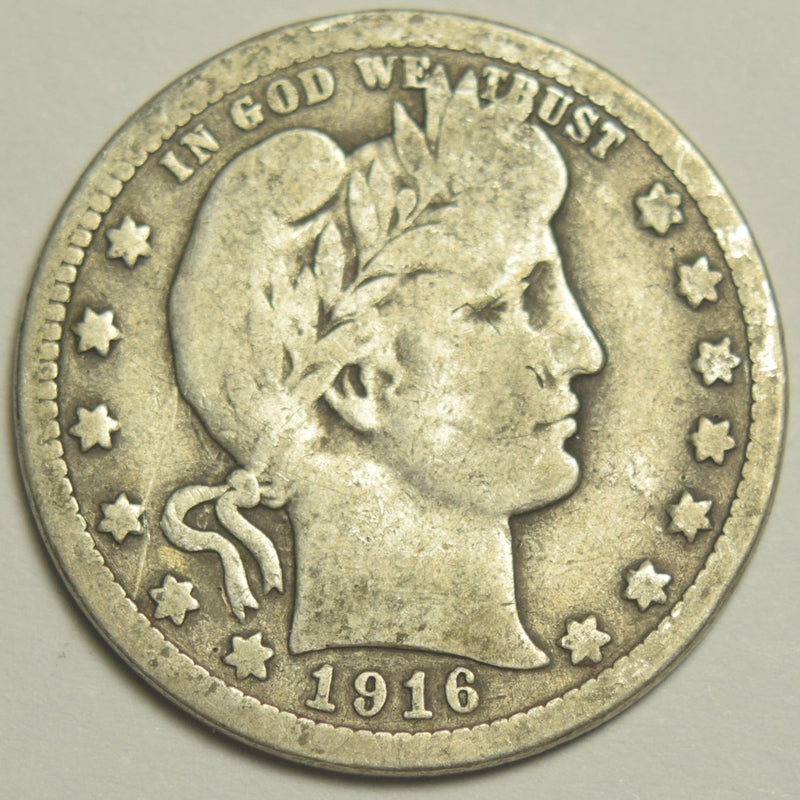 1916-D Barber Quarter Very Good