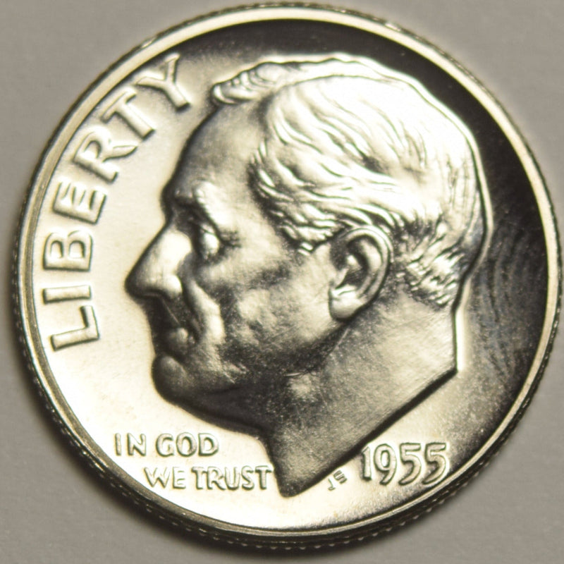 1955 Roosevelt Dime Gem Brilliant Proof