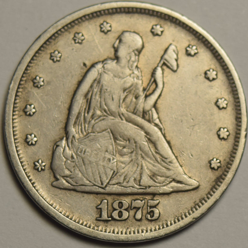 1875 Twenty Cent Piece . . . . Very Fine