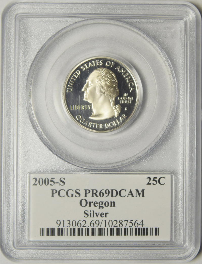 2005-S Silver Oregon Quarter . . . . PCGS PR-69 DCAM