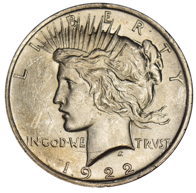 1922 Peace Dollar Select Brilliant Uncirculated