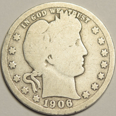 1906 Barber Quarter Good