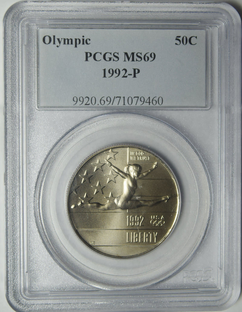 1992-P XXV Olympiad Half  . . . . PCGS MS-69