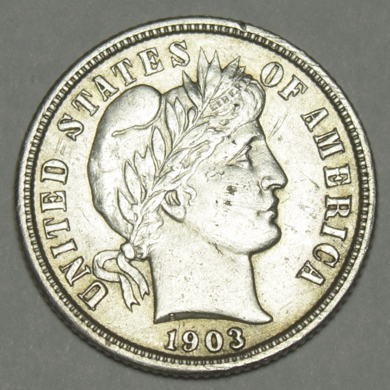 1903 Barber Dime . . . . Choice About Uncirculated