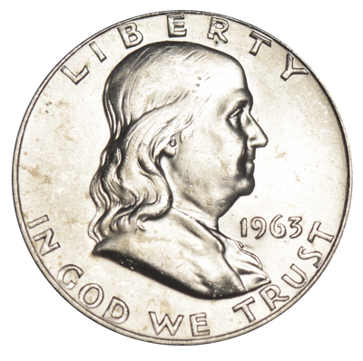 1963-D Franklin Half Brilliant Uncirculated