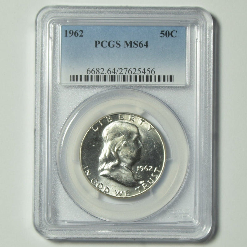 1962 Franklin Half PCGS MS-64