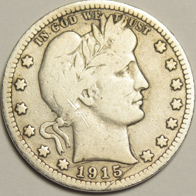 1915 Barber Quarter Very Good
