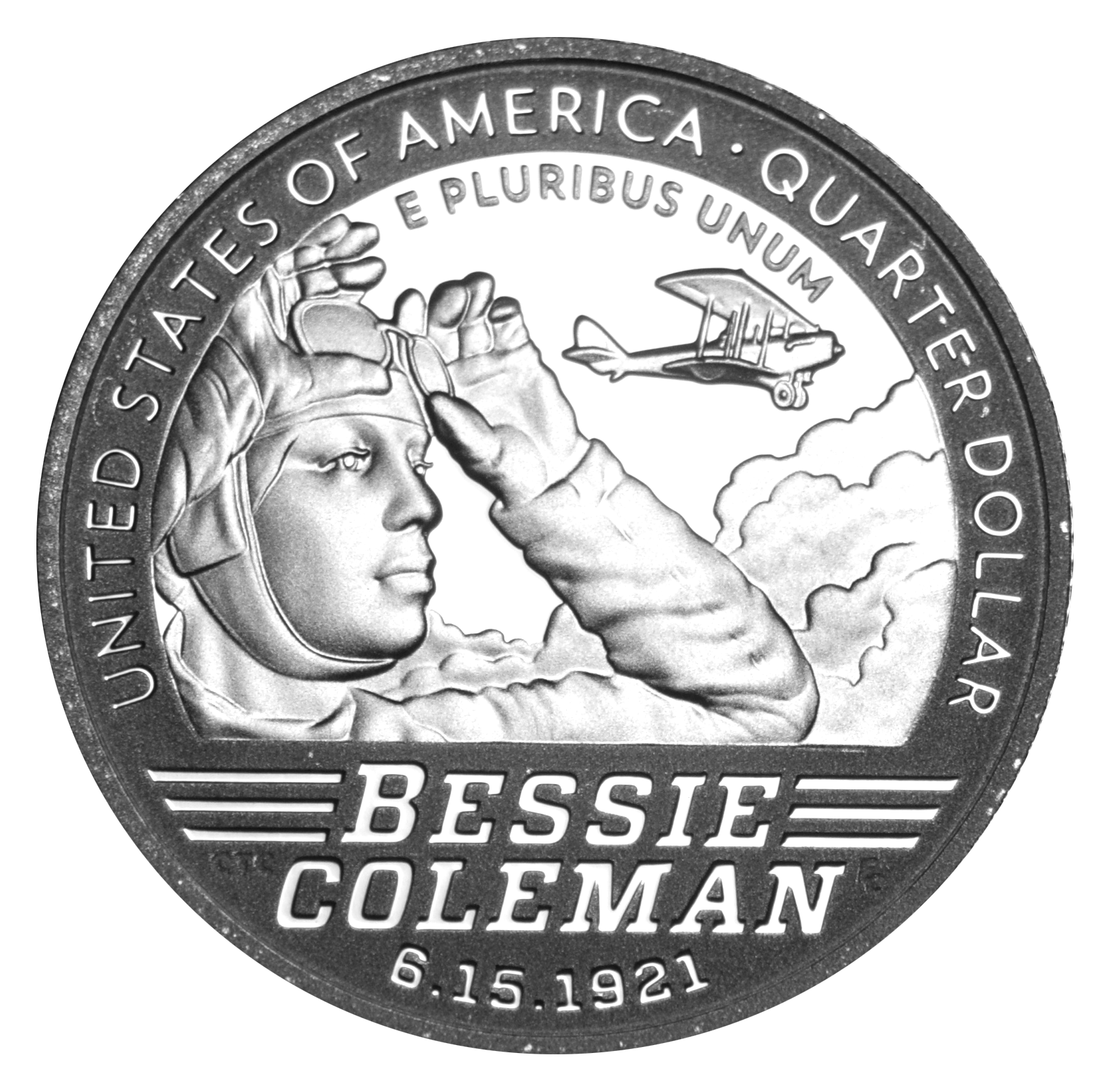 2023-S Silver Bessie Coleman Famous Women Quarter Superb Brilliant ...