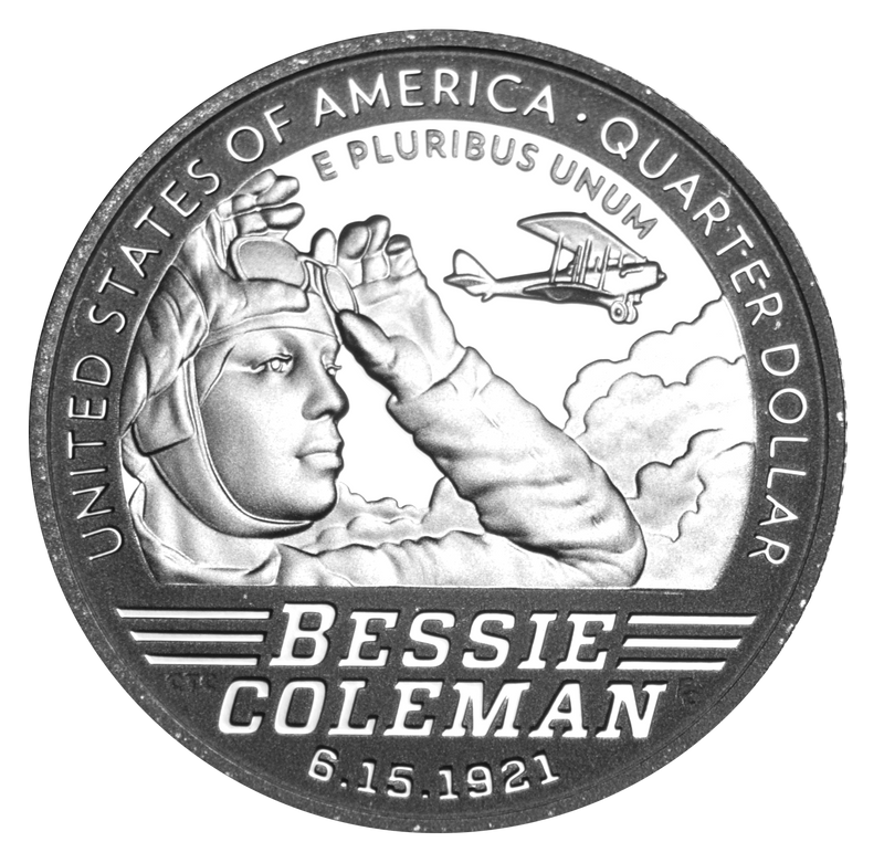 2023-S Silver Besse Coleman Famous Women Quarter Superb Brilliant Proof Silver
