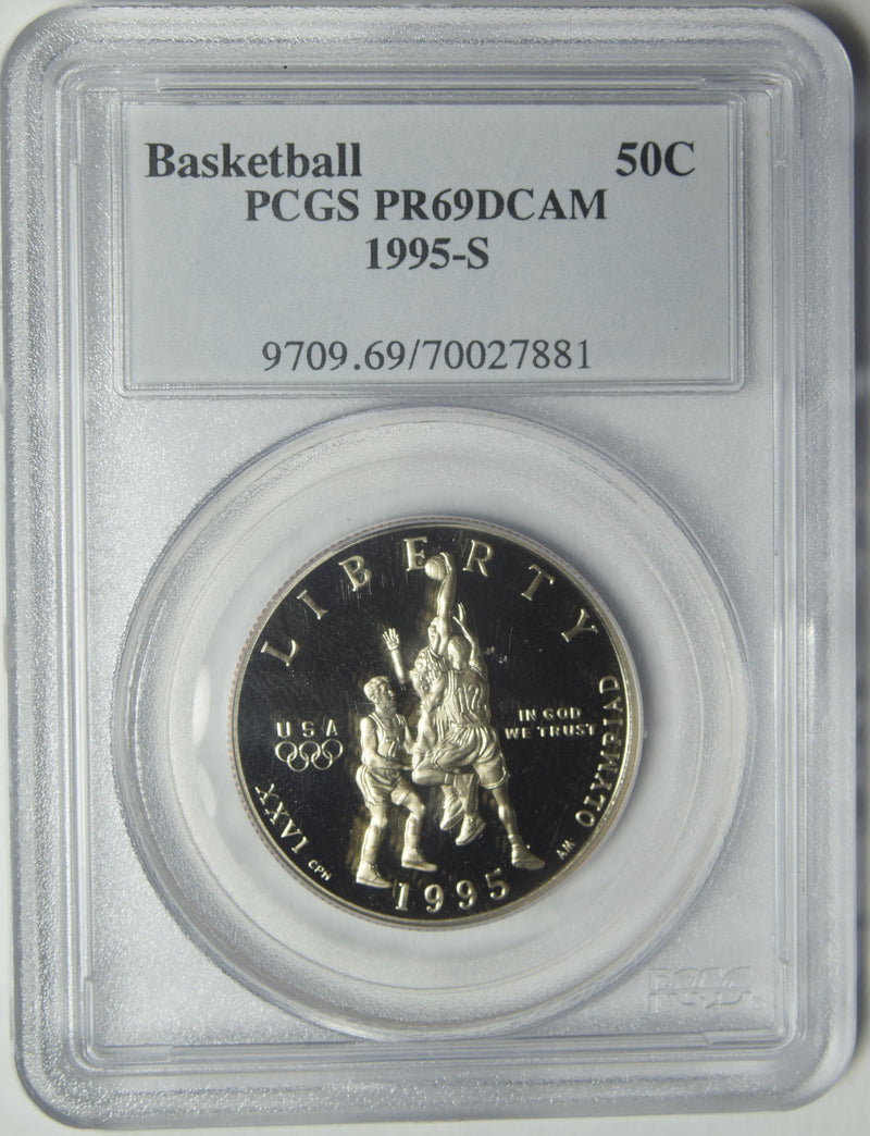 1995-S Basketball Half PCGS PR-69 DCAM
