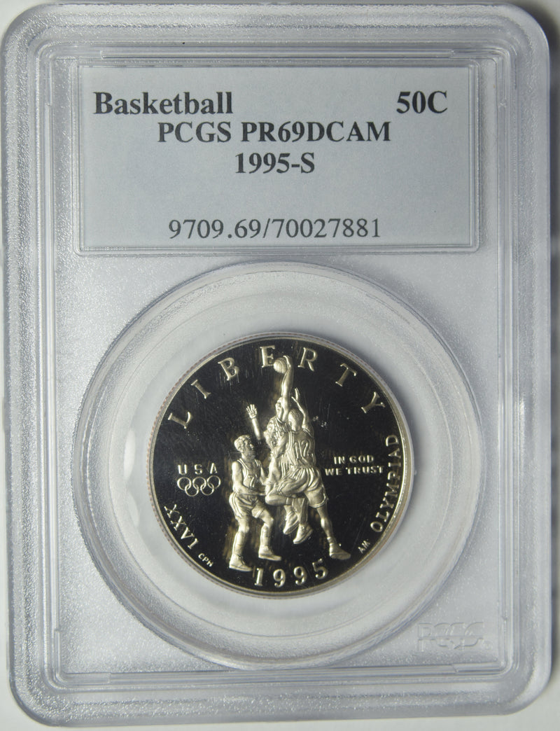 1995-S Basketball Half . . . . PCGS PR-69 DCAM
