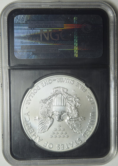 2011-W Silver Eagle . . . . NGC MS-69 Eagle 25th Anniversary Retro Holder
