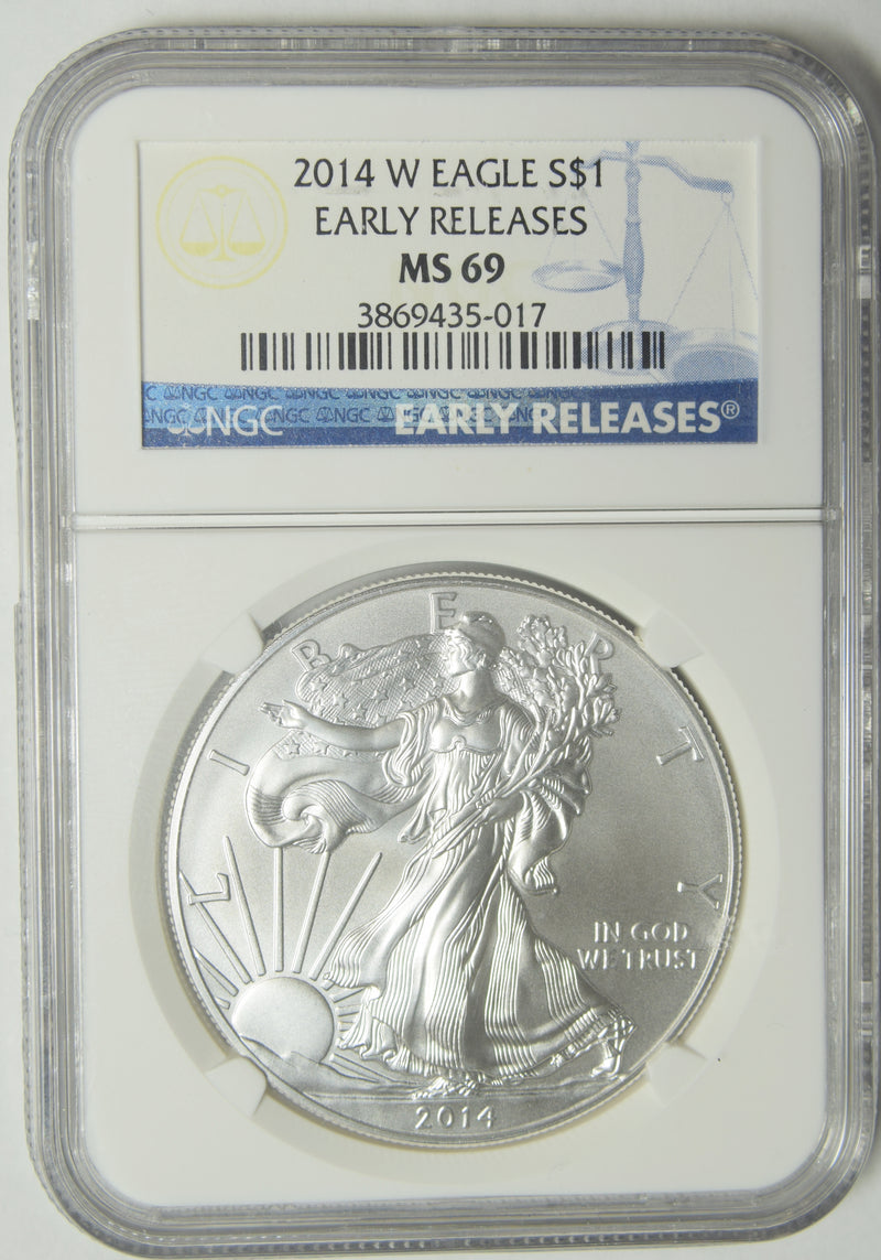 2014-W Silver Eagle . . . . NGC MS-69 Early Releases