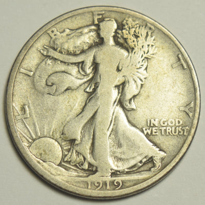 1919-D Walking Liberty Half Fine/VF