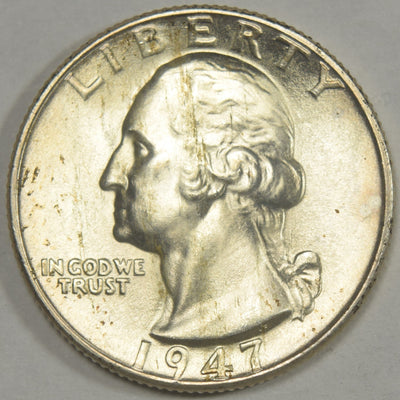 1947-D Washington Quarter Gem Brilliant Uncirculated
