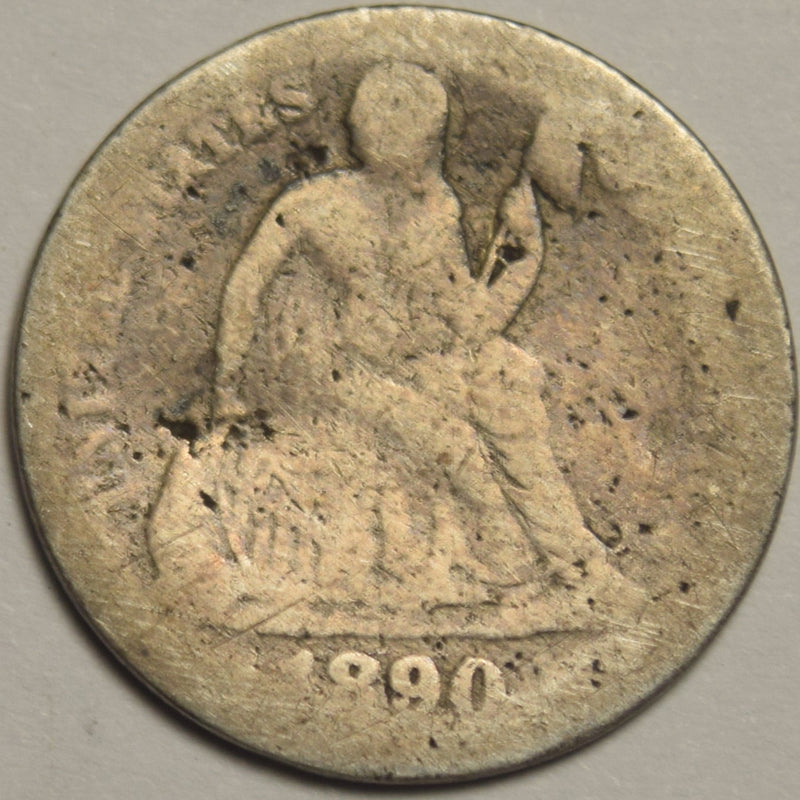 1890 Seated Liberty Dime . . . . Poor