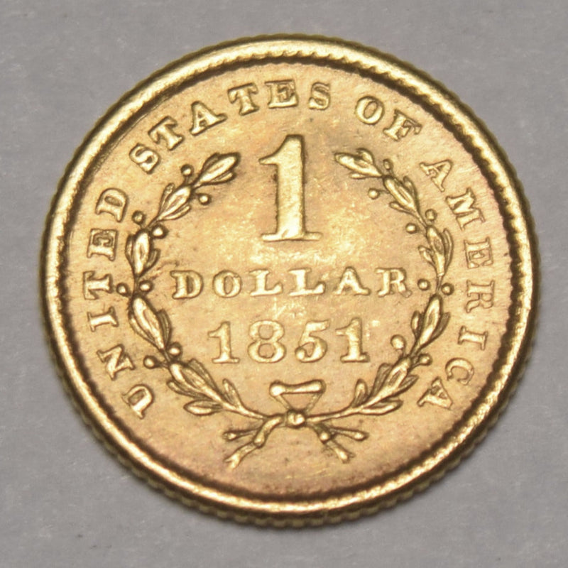 1851 $1.00 Gold . . . . Choice Brilliant Uncirculated