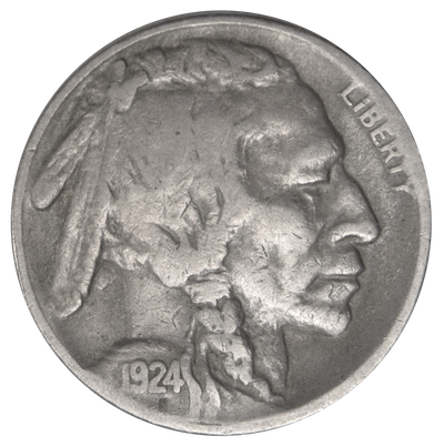 1924-S Buffalo Nickel VF/XF