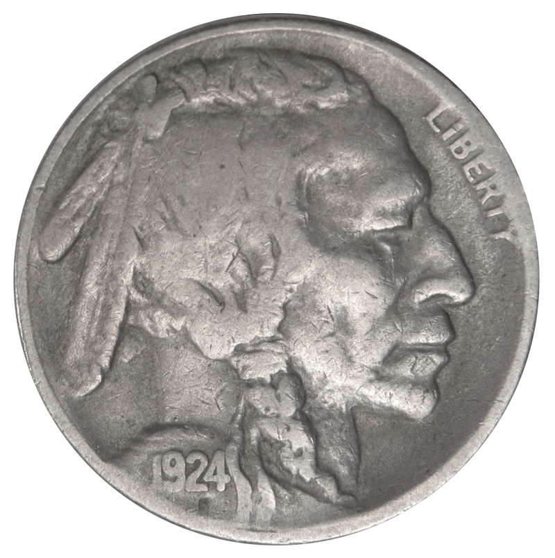1924-S Buffalo Nickel VF/XF